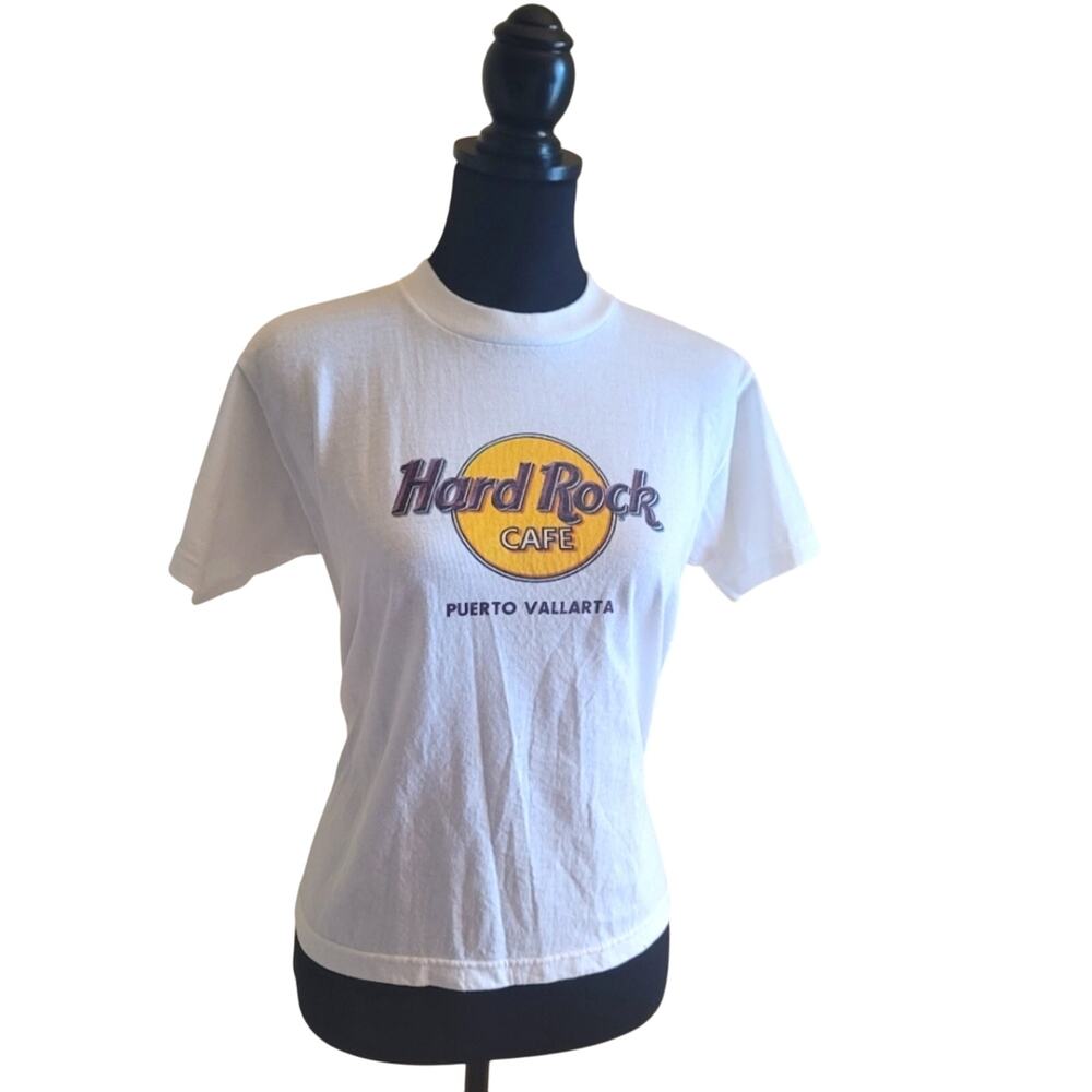 Vintage 1992 NEW Hard Rock Cafe Tshirt Puerto Vallarta Heavy Tee White Sz Large